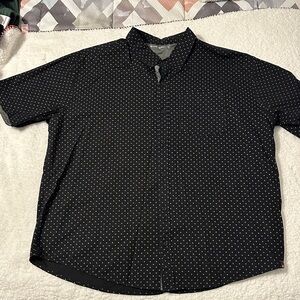 Airwalk Black and White Polka Dot Casual Shirt